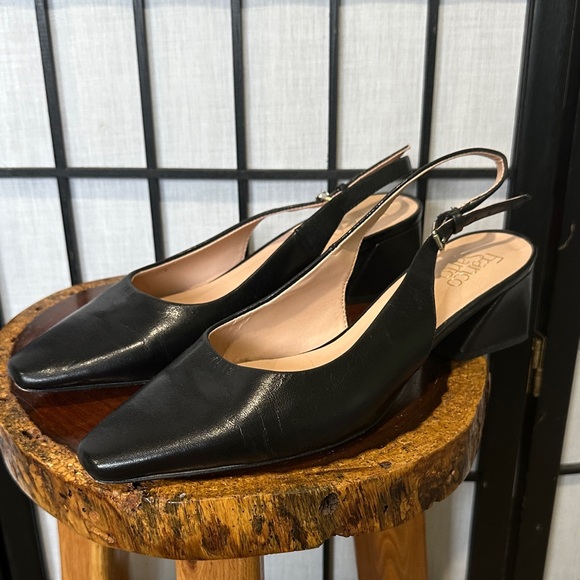 Franco Sarto Shoes - Franco Sarto Black Slingback Heels